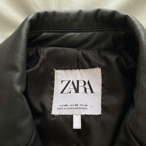 zara leather blazer - Picture 4 of 4